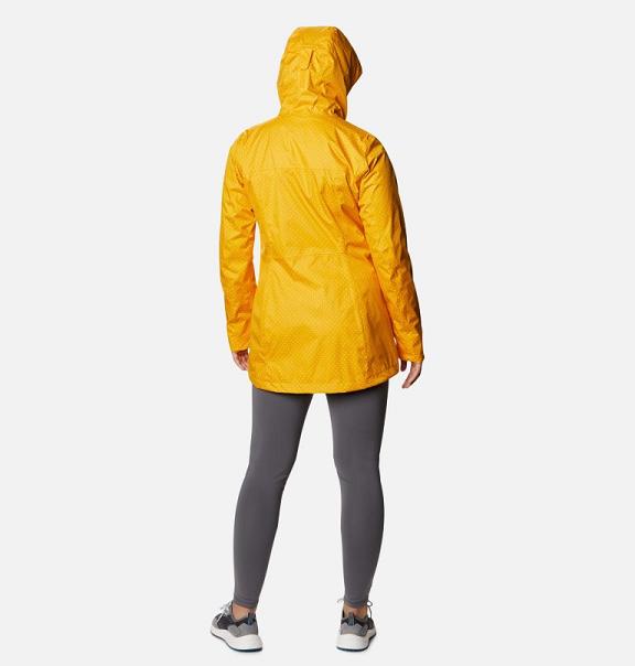 Columbia Splash A Little II Rain Jacket Yellow For Women's NZ20716 New Zealand